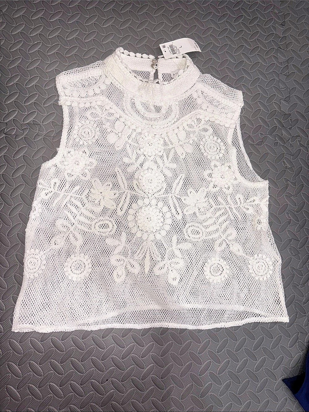 White Lace Tank Top